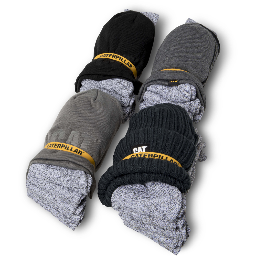 Caterpillar Beanie Bundle - Mens Socks - Black/grey - NZ (017ULHYAT)